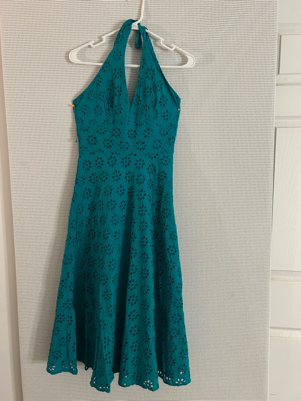 Bandolino Teal Backless Dress